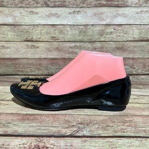 Tory Burch Black Patent Leather Flats